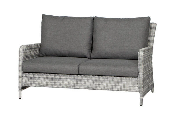 SIENA GARDEN Soria 2-Sitzer Loungesofa, Ice Grey, Alu / Gardino®-Geflecht, 149x87x88 Cm 1 SIENA GARDEN Soria 2-Sitzer Loungesofa, Ice Grey, Alu / Gardino®-Geflecht, 149x87x88 Cm