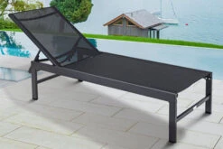 OUTFLEXX Liege, Anthrazit Matt/schwarz, Alu/Textilene, 190x62x34cm, Rückenlehne Verstellbar -Beste Gartenmöbel Geschäfte 1 20394.jpg