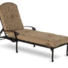 HARTMAN Amalfi Lounger, Bronze, Alu-Guss, 217 X 76,5 X 49 Cm, Mit Rollen, Verstellbare Rückenlehne