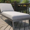 OUTFLEXX Allure Sonnenliege, Flanelle, Alu/Sunbrella, 211 X 74 X 44,5 Cm, Verstellbare Kopfstütze