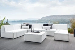 OUTFLEXX Moodz Loungeset, Natte-weiß 10020, Sunbrella, 7-8 Personen, U-Form