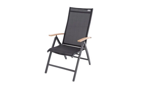 DOPPLER Expert Multipositionssessel, Anthrazit/Holzoptik, Aluminium , 60x30x98 Cm, Klappbar 1 DOPPLER Expert Multipositionssessel, Anthrazit/Holzoptik, Aluminium , 60x30x98 Cm, Klappbar