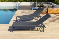 OUTFLEXX Liege, Anthrazit Matt/schwarz, Alu/Textilene, 190x62x34cm, Rückenlehne Verstellbar -Beste Gartenmöbel Geschäfte 20394 03.jpg