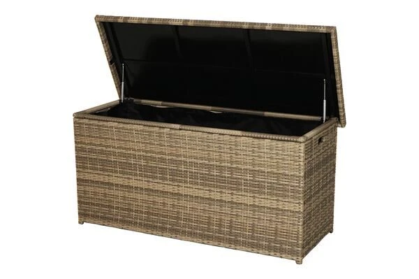 Ploß Rabida Kissenbox, Champagner-meliert, Polyrattan, 145x58x73 Cm, Inkl. Inlay 20 Ploß Rabida Kissenbox, Champagner-meliert, Polyrattan, 145x58x73 Cm, Inkl. Inlay – Bild 20