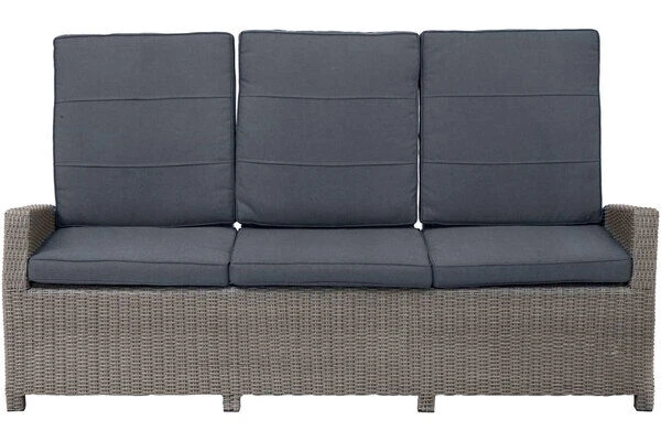 Ploß Vigo Comfort 3-Sitzer Speise-/Lounge-Sofa, Stahlgrau-meliert, Polyrattan, 210x84x110cm, Verstellbar 12 Ploß Vigo Comfort 3-Sitzer Speise-/Lounge-Sofa, Stahlgrau-meliert, Polyrattan, 210x84x110cm, Verstellbar – Bild 12