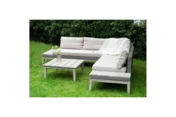 Ploß Arendal Ecklounge-Set, Vintage-Look, Polyrattan/FSC-Akazie, 4 Tlg., 4-5 Pers., 75x75cm, Inkl. Polster -Beste Gartenmöbel Geschäfte 21642 7.jpg