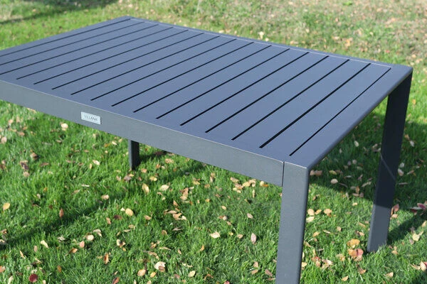 VILLANA Ausziehtisch, Anthrazit, Aluminium, 130/180x90cm, Mit Ausziehmechanismus 4 VILLANA Ausziehtisch, Anthrazit, Aluminium, 130/180x90cm, Mit Ausziehmechanismus – Bild 4