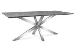 OUTFLEXX Esstisch, Grau, Granit / Edelstahl, 200x100 Cm, Modernes Design -Beste Gartenmöbel Geschäfte 21746 10.JPG