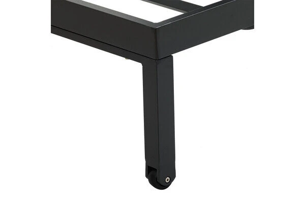 OUTFLEXX Rollliege, Anthrazit Matt, Aluminium, 193x60x32,5cm, Rückenlehne Verstellbar 3 OUTFLEXX Rollliege, Anthrazit Matt, Aluminium, 193x60x32,5cm, Rückenlehne Verstellbar – Bild 3