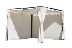 OUTFLEXX Pergola, Anthrazit/creme, Stahl, Pulverbeschichtet, 300x300x220 Cm -Beste Gartenmöbel Geschäfte 21813 2.jpg