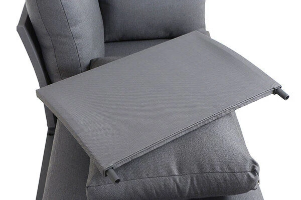 SIENA GARDEN Larina Loungemöbel, Matt Graphit, Aluminium, 2-teilig, Inkl. Sitz-und Rückenkissen, Für Bis Zu 5 Personen 10 SIENA GARDEN Larina Loungemöbel, Matt Graphit, Aluminium, 2-teilig, Inkl. Sitz-und Rückenkissen, Für Bis Zu 5 Personen – Bild 10