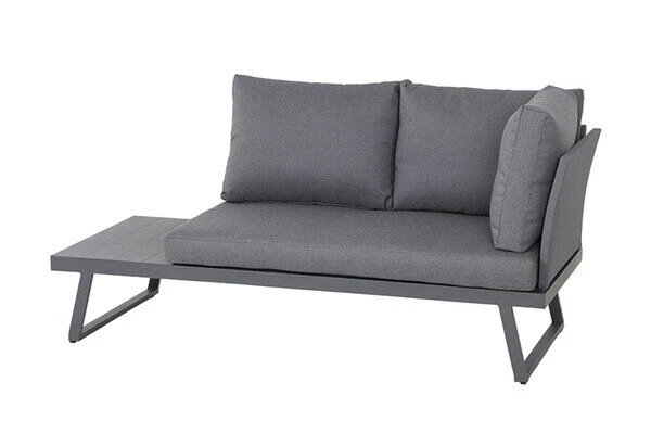 SIENA GARDEN Larina Loungemöbel, Matt Graphit, Aluminium, 2-teilig, Inkl. Sitz-und Rückenkissen, Für Bis Zu 5 Personen 3 SIENA GARDEN Larina Loungemöbel, Matt Graphit, Aluminium, 2-teilig, Inkl. Sitz-und Rückenkissen, Für Bis Zu 5 Personen – Bild 3