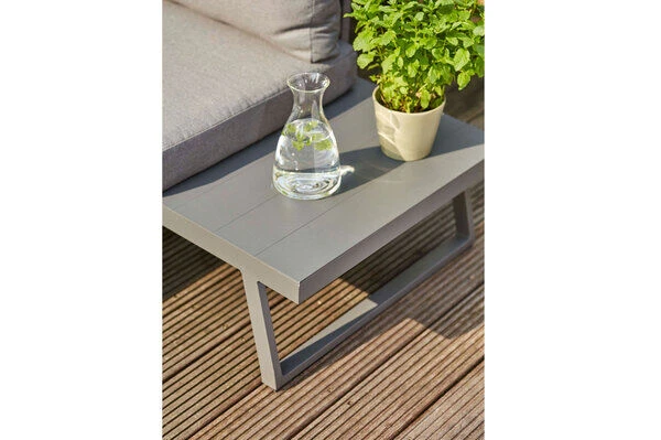 SIENA GARDEN Larina Loungemöbel, Matt Graphit, Aluminium, 2-teilig, Inkl. Sitz-und Rückenkissen, Für Bis Zu 5 Personen 7 SIENA GARDEN Larina Loungemöbel, Matt Graphit, Aluminium, 2-teilig, Inkl. Sitz-und Rückenkissen, Für Bis Zu 5 Personen – Bild 7