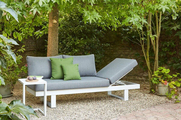 SIENA GARDEN Avenia Dining-Bank/Liege, Matt Weiß-grau/stone Grey, Aluminium, 73x195x70 Cm, Inkl. Sitz-und Rückenkissen 1 SIENA GARDEN Avenia Dining-Bank/Liege, Matt Weiß-grau/stone Grey, Aluminium, 73x195x70 Cm, Inkl. Sitz-und Rückenkissen