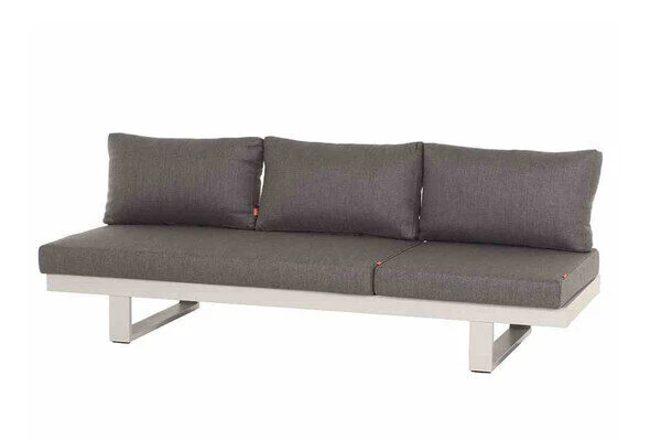 SIENA GARDEN Avenia Dining-Bank/Liege, Matt Weiß-grau/stone Grey, Aluminium, 73x195x70 Cm, Inkl. Sitz-und Rückenkissen 2 SIENA GARDEN Avenia Dining-Bank/Liege, Matt Weiß-grau/stone Grey, Aluminium, 73x195x70 Cm, Inkl. Sitz-und Rückenkissen – Bild 2