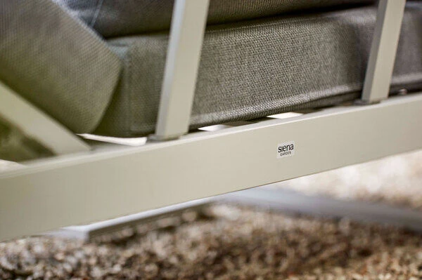 SIENA GARDEN Avenia Dining-Bank/Liege, Matt Weiß-grau/stone Grey, Aluminium, 73x195x70 Cm, Inkl. Sitz-und Rückenkissen 4 SIENA GARDEN Avenia Dining-Bank/Liege, Matt Weiß-grau/stone Grey, Aluminium, 73x195x70 Cm, Inkl. Sitz-und Rückenkissen – Bild 4