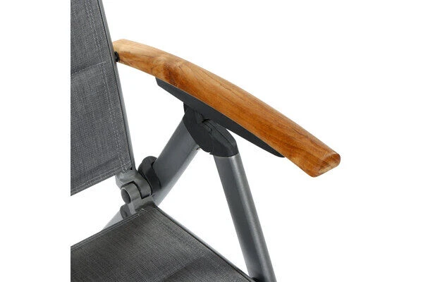 SIENA GARDEN Savina XL/Geneva Esstischgarnitur, Graphit/grau, Alu/Teak/Texfabric, Tisch 160x90 Cm, 6 Multipos. 4 SIENA GARDEN Savina XL/Geneva Esstischgarnitur, Graphit/grau, Alu/Teak/Texfabric, Tisch 160x90 Cm, 6 Multipos. – Bild 4