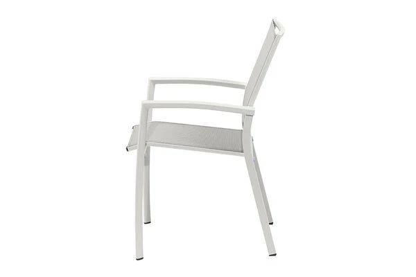 SIENA GARDEN Silva/Velia Esstischgarnitur, Matt Weiß, Alu/Keramik/Ranotex®-Gewebe, Tisch 100x100 Cm, 4 Dining Sessel 3 SIENA GARDEN Silva/Velia Esstischgarnitur, Matt Weiß, Alu/Keramik/Ranotex®-Gewebe, Tisch 100x100 Cm, 4 Dining Sessel – Bild 3