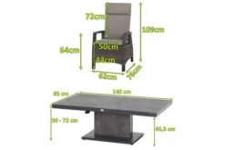 SIENA GARDEN Corido/Bellani Grau Loungeset, Charcoal/anthrazit/grau, Alu/Gardino®-Geflecht, Lifttisch 140x85 Cm, 4 Dining Move Sessel -Beste Gartenmöbel Geschäfte 22113 5.jpg