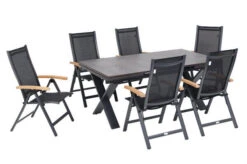 OUTFLEXX Esstischgarnitur, OUTFLEXX® Anthrazit Matt, Alu /HPL / Teak, Tisch 180/280x100cm, 6 Multipositionssessel 35 OUTFLEXX Esstischgarnitur, OUTFLEXX® Anthrazit Matt, Alu /HPL / Teak, Tisch 180/280x100cm, 6 Multipositionssessel -Beste Gartenmöbel Geschäfte 22146 18.jpg