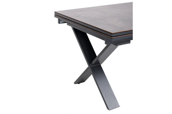 OUTFLEXX Esstischgarnitur, OUTFLEXX® Anthrazit Matt, Alu /HPL / Teak, Tisch 180/280x100cm, 8 Stapelsessel, 2 Multipo 11 OUTFLEXX Esstischgarnitur, OUTFLEXX® Anthrazit Matt, Alu /HPL / Teak, Tisch 180/280x100cm, 8 Stapelsessel, 2 Multipo – Bild 11