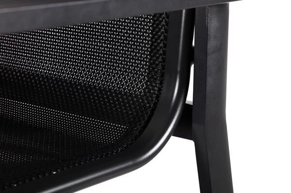 OUTFLEXX Esstischgarnitur, OUTFLEXX® Anthrazit Matt, Alu / Teak / Textil, Ausziehtisch 150/210x90cm, 6 Stapelsessel 15 OUTFLEXX Esstischgarnitur, OUTFLEXX® Anthrazit Matt, Alu / Teak / Textil, Ausziehtisch 150/210x90cm, 6 Stapelsessel – Bild 15