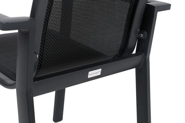 OUTFLEXX Esstischgarnitur, OUTFLEXX® Anthrazit Matt, Alu / Teak / Textil, Ausziehtisch 180/240x100cm, 6 Stapelsessel, 2 Multipo 19 OUTFLEXX Esstischgarnitur, OUTFLEXX® Anthrazit Matt, Alu / Teak / Textil, Ausziehtisch 180/240x100cm, 6 Stapelsessel, 2 Multipo – Bild 19