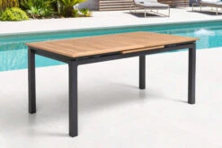 OUTFLEXX Esstischgarnitur, OUTFLEXX® Anthrazit Matt, Alu / Teak / Textil, Tisch 180/240x100cm, 6 Sessel, Stapelbar 19 OUTFLEXX Esstischgarnitur, OUTFLEXX® Anthrazit Matt, Alu / Teak / Textil, Tisch 180/240x100cm, 6 Sessel, Stapelbar -Beste Gartenmöbel Geschäfte 22197 4.jpg