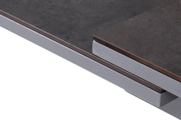 OUTFLEXX Esstischgarnitur, Silber, Alu / HPL / Textil, Tisch 180/280x100cm, 6 Multipositionssessel 10 OUTFLEXX Esstischgarnitur, Silber, Alu / HPL / Textil, Tisch 180/280x100cm, 6 Multipositionssessel – Bild 10