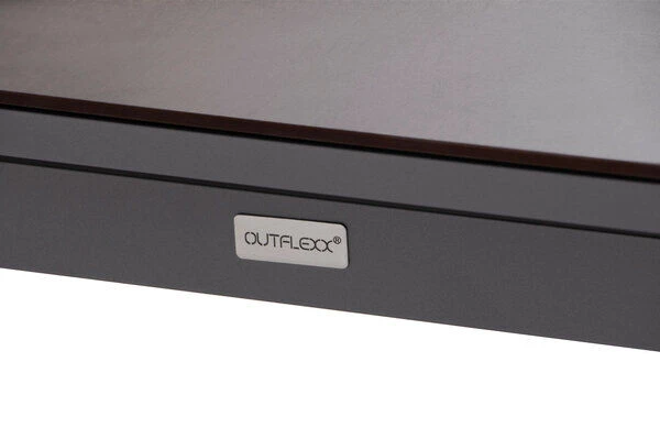 OUTFLEXX Esstischgarnitur, Silber, Alu / HPL / Textil, Tisch 180/280x100cm, 6 Multipositionssessel 13 OUTFLEXX Esstischgarnitur, Silber, Alu / HPL / Textil, Tisch 180/280x100cm, 6 Multipositionssessel – Bild 13