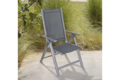 OUTFLEXX Esstischgarnitur, Silber, Alu / HPL / Textil, Tisch 180/280x100cm, 6 Multipositionssessel 20 OUTFLEXX Esstischgarnitur, Silber, Alu / HPL / Textil, Tisch 180/280x100cm, 6 Multipositionssessel -Beste Gartenmöbel Geschäfte 22220 3.jpg