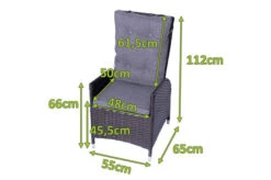 OUTFLEXX 2er Set Dining Sessel, Braun, Polyrattan, Je 55 X 65 X 112 Cm, Rücken Stufenlos Verstellbar -Beste Gartenmöbel Geschäfte 22285 5.jpg