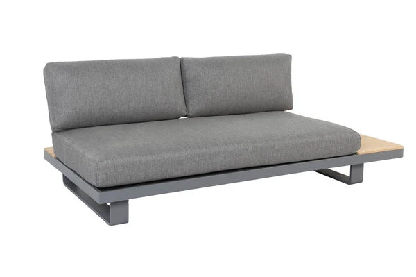 OUTFLEXX Ecklounge, Grau, Alu/Akazie Im Teak Look, 5 Personen, Inkl. Polster In Grau, Tisch 130x95 Cm 16 OUTFLEXX Ecklounge, Grau, Alu/Akazie Im Teak Look, 5 Personen, Inkl. Polster In Grau, Tisch 130x95 Cm – Bild 16