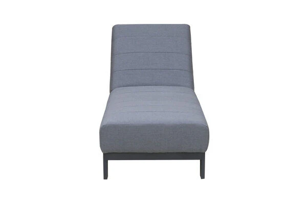 OUTFLEXX Liege, Anthrazit/flanelle, Alu/Sunbrella, 203x70x40/100, Höhenverstellbare Rückenlehne 3 OUTFLEXX Liege, Anthrazit/flanelle, Alu/Sunbrella, 203x70x40/100, Höhenverstellbare Rückenlehne – Bild 3