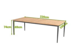 HARTMAN Silencio Esstisch, Xerix/natur, Aluminium/Teak, 220x100cm, FSC Teak 12 HARTMAN Silencio Esstisch, Xerix/natur, Aluminium/Teak, 220x100cm, FSC Teak -Beste Gartenmöbel Geschäfte 22442 5.jpg