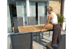 HARTMAN Silencio Ausziehtisch, Xerix/natur, Alu/Teak, 160/220x90cm, Butterfly-Auszug, FSC Teak -Beste Gartenmöbel Geschäfte 22443 9 3.jpg 3