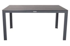 VILLANA Esstischgarnitur, Anthrazit/grau, Alu/Holzimitat/Textil, Tisch 150x90cm, 4 Sessel, Stapelbar -Beste Gartenmöbel Geschäfte 22575 09.jpg