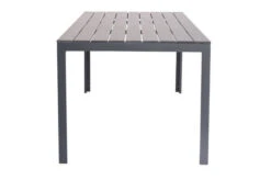 VILLANA Esstischgarnitur, Anthrazit/grau, Alu/Holzimitat/Textil, Tisch 150x90cm, 4 Sessel, Stapelbar -Beste Gartenmöbel Geschäfte 22575 10.jpg