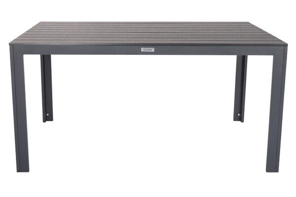 VILLANA Esstischgarnitur, Anthrazit/grau, Alu/Holzimitat/Textil, Tisch 150x90cm, 6 Multipositionssessel 10 VILLANA Esstischgarnitur, Anthrazit/grau, Alu/Holzimitat/Textil, Tisch 150x90cm, 6 Multipositionssessel – Bild 10