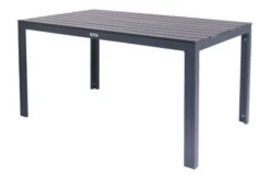 VILLANA Esstischgarnitur, Anthrazit/grau, Alu/Holzimitat/Textil, Tisch 150x90cm, 6 Stapelsessel -Beste Gartenmöbel Geschäfte 22580 11.jpg