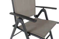 VILLANA Esstischgruppe, Anthrazit/grau, Alu/Textilene, Tisch 130/180x90cm, 4 Multipositionssessel -Beste Gartenmöbel Geschäfte 22583 19.jpg