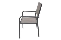 VILLANA Esstischgruppe, Anthrazit/grau, Alu/Textilene, Tisch 130/180x90cm, 4 Stapelsessel -Beste Gartenmöbel Geschäfte 22585 20.jpg