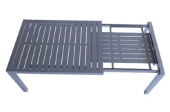 VILLANA Esstischgruppe, Anthrazit/grau, Alu/Textilene, Tisch 130/180x90cm, 4 Stapelsessel, 2 Multipo -Beste Gartenmöbel Geschäfte 22589 16.jpg