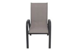 VILLANA Esstischgruppe, Anthrazit/grau, Alu/Textilene, Tisch 130/180x90cm, 4 Stapelsessel, 2 Multipo -Beste Gartenmöbel Geschäfte 22589 20.jpg