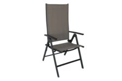 VILLANA Esstischgruppe, Anthrazit/grau, Alu/Textilene, Tisch 130/180x90cm, 2 Multipo, 4 Stapelsessel -Beste Gartenmöbel Geschäfte 22590 04.jpg