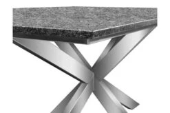 OUTFLEXX Esstischgarnitur, Silber/schwarz, Edelstahl/Granit/Rope, 200x100 Cm, 6 Freischwinger, Armlehnen Aus FSC-Teak -Beste Gartenmöbel Geschäfte 22802 06.JPG