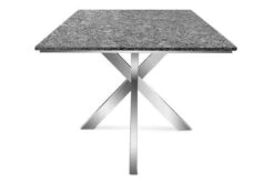 OUTFLEXX Esstischgarnitur, Silber/schwarz, Edelstahl/Granit/Rope, 200x100 Cm, 6 Freischwinger, Armlehnen Aus FSC-Teak -Beste Gartenmöbel Geschäfte 22802 09.JPG