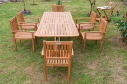 OUTFLEXX Sitzgruppe, Natur, Akazie, Ausziehtisch 150/200 X 90 Cm, 6 Armlehnensessel 18 OUTFLEXX Sitzgruppe, Natur, Akazie, Ausziehtisch 150/200 X 90 Cm, 6 Armlehnensessel -Beste Gartenmöbel Geschäfte 22815 7.jpg