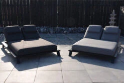 OUTFLEXX Exklusivmodell Blain Doppelliege, Flanelle, Alu/Sunbrella, 222 X 144 X 38 Cm, Inkl. Verstellbarer Rückenlehne -Beste Gartenmöbel Geschäfte 22851 7.jpg