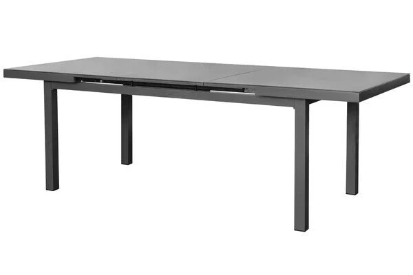 STERN New Top Esstischgarnitur, Graphit, Alu / Glas / Textil, Tisch 180/240x100cm, 4 Stapel-, 2 Klappsessel 6 STERN New Top Esstischgarnitur, Graphit, Alu / Glas / Textil, Tisch 180/240x100cm, 4 Stapel-, 2 Klappsessel – Bild 6